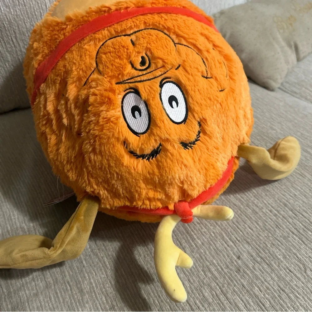 Dr. Seuss Festive Orange Plush Pillow